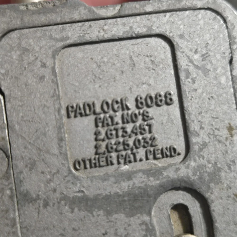 Vintage 8088 Sargent & Greenleaf Combination Padlock With COMBINATION Works!